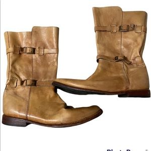 BED STU Sandover Cobbler series
Buckles Straps Zipper MotoBiker Slouchy Mid Calf